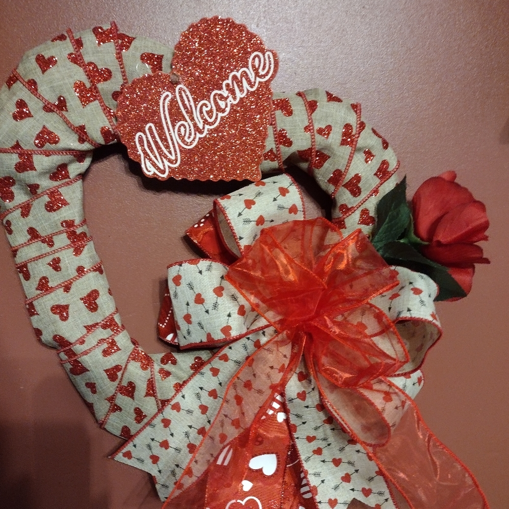 Valentine wreath